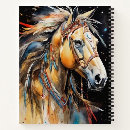Boho Horse Notitieboek (Achterkant)