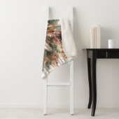 Boho Horse with feathers Sherpa Deken (In situ)
