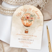 Boho Hot Air Balloon Baby shower op en af Kaart
