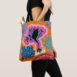 Boho Hot Frog Surf psychedelische Canvas tas sinaa