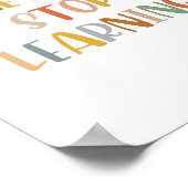 Boho houdt nooit op met het leren van Poster (Hoek)