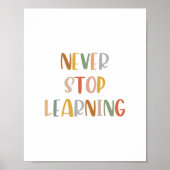 Boho houdt nooit op met het leren van Poster (Voorkant)