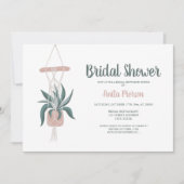 Boho house planten floreel groen roze vrijgezellen kaart (Voorkant)