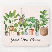 Boho Houseplant Waterverf Tuinieren Quote Muismat (Voorkant)