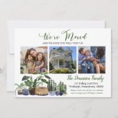 Boho Houseplant We hebben Foto verplaatst Aankondiging (Voorkant)