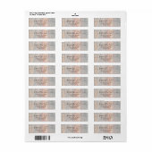 Boho Houten Schijf Pampas Save the Date Adreslabel Etiket (Full Sheet)