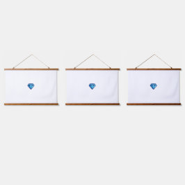 Boho houten wandtapijt met houten frame stof hangend wandkleed