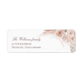 Boho huwelijkslabel etiket (Voorkant)