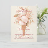 Boho Ice cream conem bloemenglitter kegel Kaart (Staand voorkant)