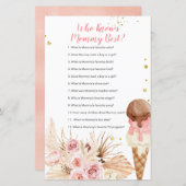 Boho Ice Cream Floral die mama het beste spel kent (Voorkant / Achterkant)