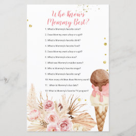 Boho Ice Cream Floral die mama het beste spel kent