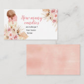 Boho Ice Cream Floral raden hoeveel Snoepjes Informatiekaartje (Voorkant / Achterkant)