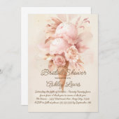 Boho Ijs uitnodiging, blos ijs Kaart (Voorkant / Achterkant)