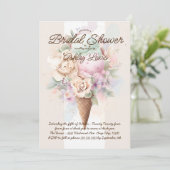 Boho Ijsje Bloem ijshoorntje Kaart (Staand voorkant)