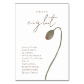 Boho IJslands Aquarel IJsland Klaproos Bloem Kaart (Voorkant)