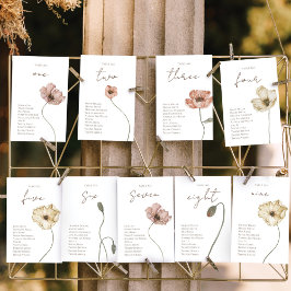 Boho IJslandse Waterverf IJsland Poppy Flower Kaart