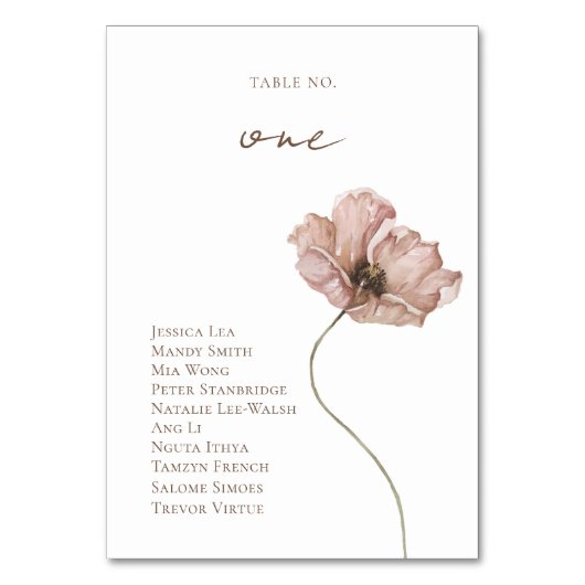 Boho IJslandse Waterverf IJsland Poppy Flower Kaart (Voorkant)