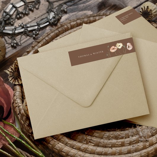 Boho IJslandse Waterverf IJsland Poppy Flowers