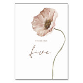 Boho IJslandse Waterverf IJsland Poppy Flowers Kaart (Voorkant)