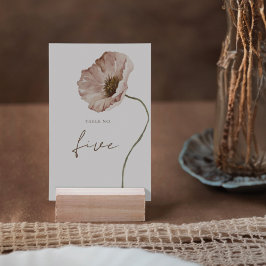 Boho IJslandse Waterverf IJsland Poppy Flowers Kaart