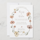 Boho IJslandse Waterverf IJsland Poppy Flowers Kaart (Voorkant)