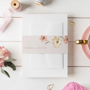 Boho IJslandse Waterverf IJsland Poppy Flowers Uitnodigingen Wikkel