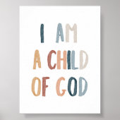 Boho Ik ben een kind van God poster (Voorkant)