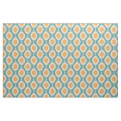 Boho Ikat print Aqua Yellow Tribal Girly Stof (Yard (91,4 cm))