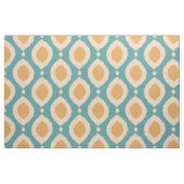 Boho Ikat print Aqua Yellow Tribal Girly Stof (Fat Quarter)