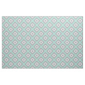 Boho Ikat Tribal Pattern Aqua Gray Diamond Print Stof (Yard (91,4 cm))
