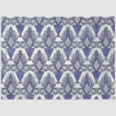 BOHO IKAT  Tribal Rustic Blue Decoupage Tissuepapier (Voorkant)