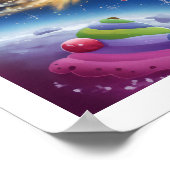 Boho Illustration Licorne Poster (Hoek)