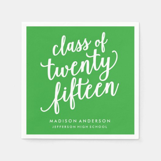 Boho in het groen | Gepersonaliseerde papieren se Servet (Voorkant)