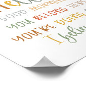 Boho in Hoesje Niemand vertelde je Poster (Hoek)