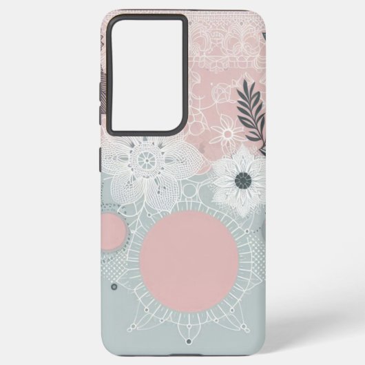 Boho in Pastel shades design  Samsung Galaxy Hoesje (Achterkant)