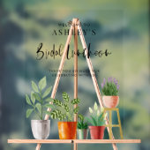 Boho in pot gekweekte kamerplanten Bruidslunch Wel Acryl Bord (Neutraal)