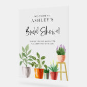 Boho in pot geplante bruidsfeest begrroeting acryl bord (Hoek)