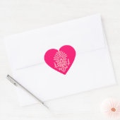 Boho India Block Print Hart Sticker (Envelop)