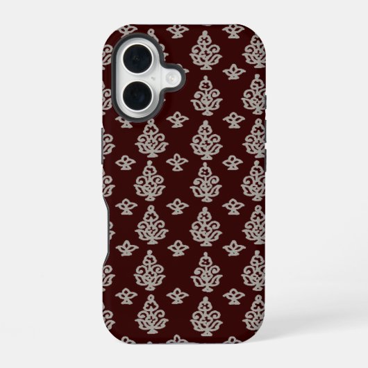 Boho India Block Print iPhone 16 Hoesje (Achterkant)