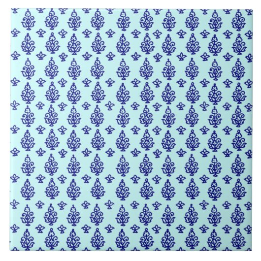 Boho India Block Print Tegeltje (Voorkant)