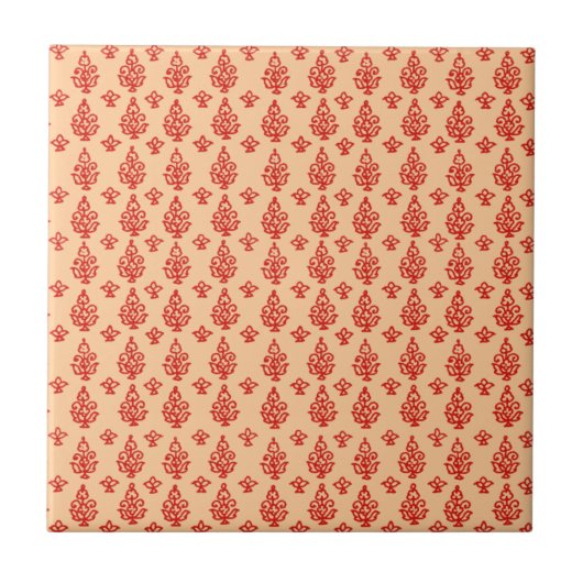 Boho India Block Print Tegeltje (Voorkant)