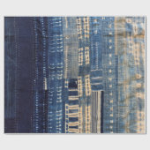 boho indigo mudcloth quilt cadeaupapier (Vlak)