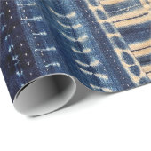 boho indigo mudcloth quilt cadeaupapier (Rol Hoek)