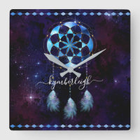 Boho Indigo Tribal Celestial Mandala Drocatcher