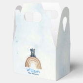 Boho Indigo Waterverf Beer Regenboog Bedankdoosjes (Geopend)