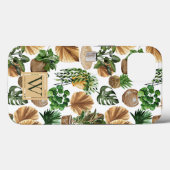 Boho Indoor Planten Waterverf Monogram Case-Mate iPhone Case (Achterkant (horizontaal))