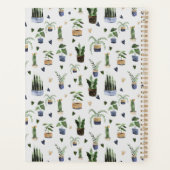 Boho ingemaakte plantpatroon gepersonaliseerd planner (Achterkant)