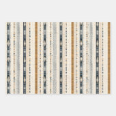 Boho inheemse etnische marine roestige terracotta  inpakpapier vel (Voorkant 3)