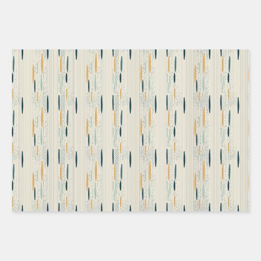 Boho inheemse etnische marine roestige terracotta  inpakpapier vel (Voorkant 2)