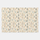 Boho inheemse etnische marine roestige terracotta  inpakpapier vel (Voorkant)